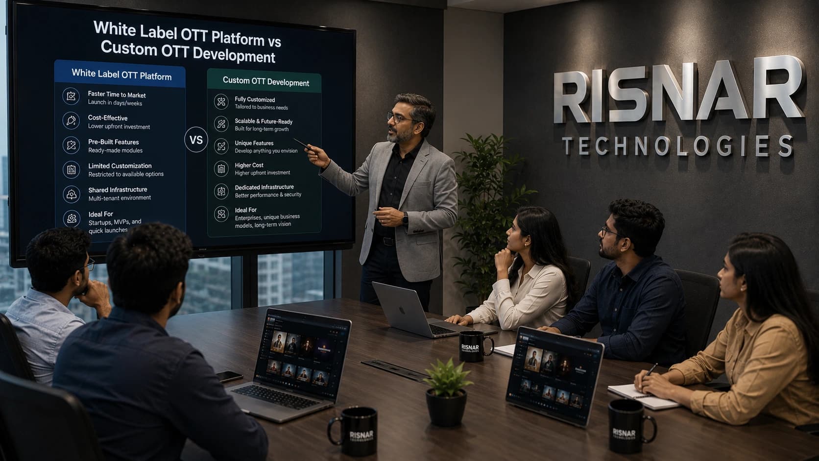 White Label OTT Platform vs Custom OTT Development